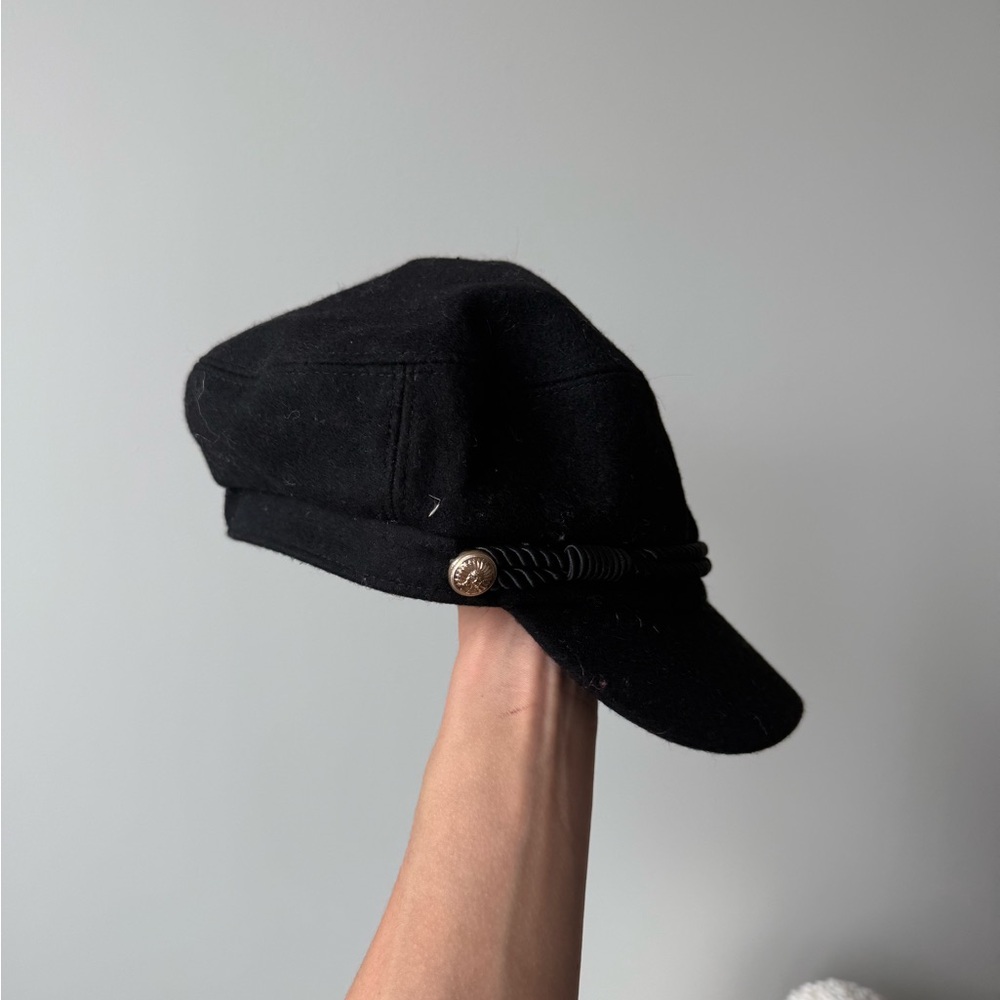 Hat Attack Black Cap with Gold Accent